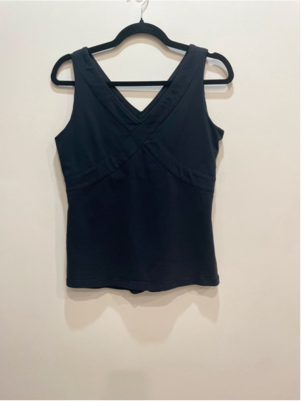 lululemon athletica Black V‑Neck Tank Top